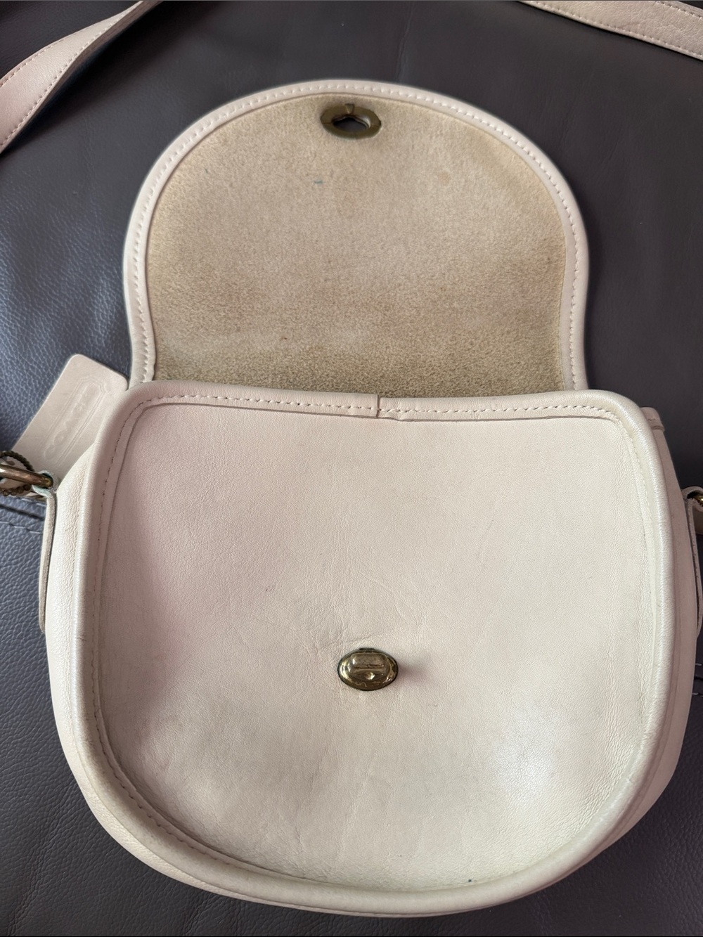 Vintage Coach Watson Bag 9981 Bone Cream - Picture 5 of 15